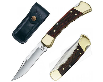 Купите складной нож Buck 110 Folding Hunter с выемками под пальцы 420HC 0110BRSFG в Екатеринбурге в нашем интернет-магазине