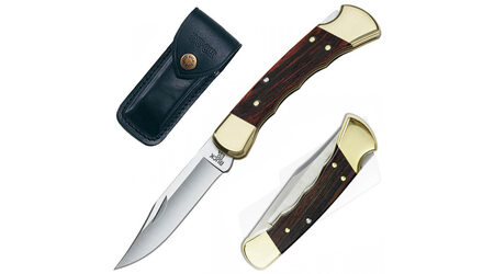 купите Нож складной Buck 110 Folding Hunter с выемками под пальцы 420HC / 0110BRSFG в Екатеринбурге