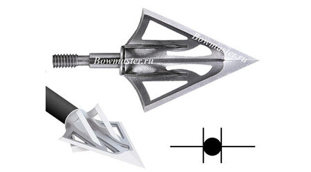 купите Наконечники охотничьи Carbon Express F-15 Fixed Dual Blade фиксированные, 100 и 125 гран, 6 лезвий (3 шт.) в Екатеринбурге