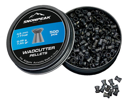 Купите cвинцовые пульки для пневматики SnowPeak WadCutter калибр 4.5 мм в Екатеринбурге в нашем магазине