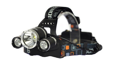 купите Светодиодный налобный фонарь Boruit HL-6633 (Cree XML T6 + 2 Q5) 1800 люмен в Екатеринбурге