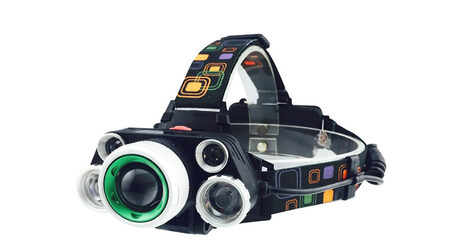 купите Светодиодный налобный фонарь UltraFire HL-8220-5 (Cree XML T6 + 4 XPE) 2300 люмен в Екатеринбурге