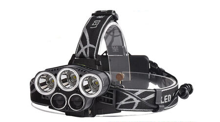 купите Светодиодный налобный фонарь Boruit P-K65L (Cree XML T6 + 2 Q5) 2200 люмен в Екатеринбурге